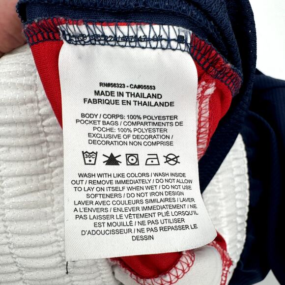 Nike Basketball Shorts Mens Small Blue Red White Dri Fit Flex Elastic Waist - Picture 6 of 9